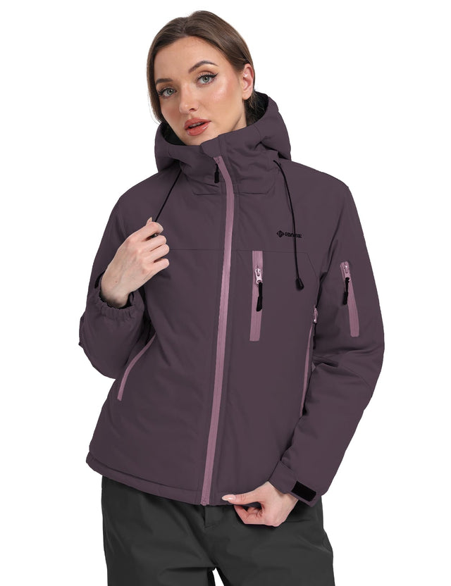 GEMYSE Women's Ski Jacket Warm Winter Snow Coat