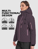 GEMYSE Women's Ski Jacket Warm Winter Snow Coat