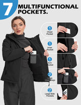 GEMYSE Women's Ski Jacket Warm Winter Snow Coat