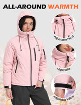 GEMYSE Women's Ski Jacket Warm Winter Snow Coat