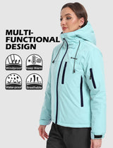 GEMYSE Women's Ski Jacket Warm Winter Snow Coat