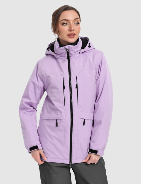 GEMYSE Women's Ski Jacket Waterproof Winter Snow Coat