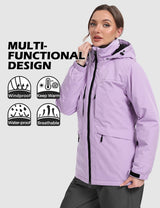 GEMYSE Women's Ski Jacket Waterproof Winter Snow Coat