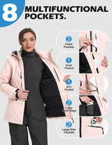 GEMYSE Women's Ski Jacket Waterproof Winter Snow Coat