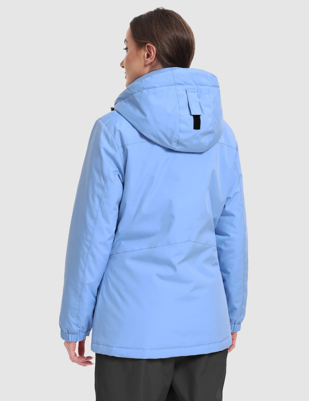 GEMYSE Women's Ski Jacket Waterproof Winter Snow Coat Warm Hooded Windbreaker Snowboarding Windproof Rain Jacket