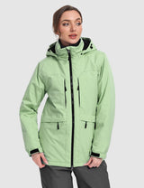 GEMYSE Women's Ski Jacket Waterproof Winter Snow Coat