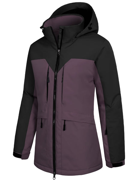 GEMYSE Women's Ski Jacket Waterproof Winter Snow Coat