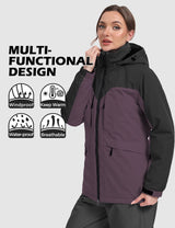 GEMYSE Women's Ski Jacket Waterproof Winter Snow Coat