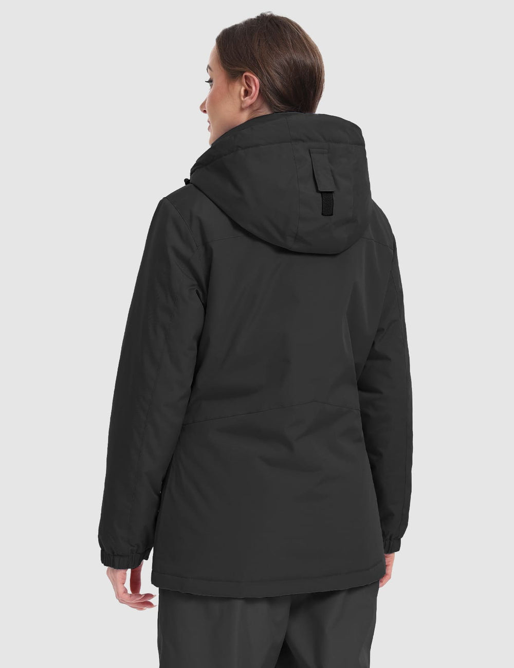 GEMYSE Women's Ski Jacket Waterproof Winter Snow Coat Warm Hooded Windbreaker Snowboarding Windproof Rain Jacket