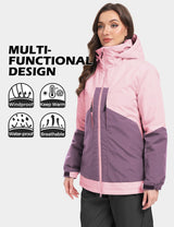 GEMYSE Women's Ski Jacket Waterproof Snow Windproof Warm