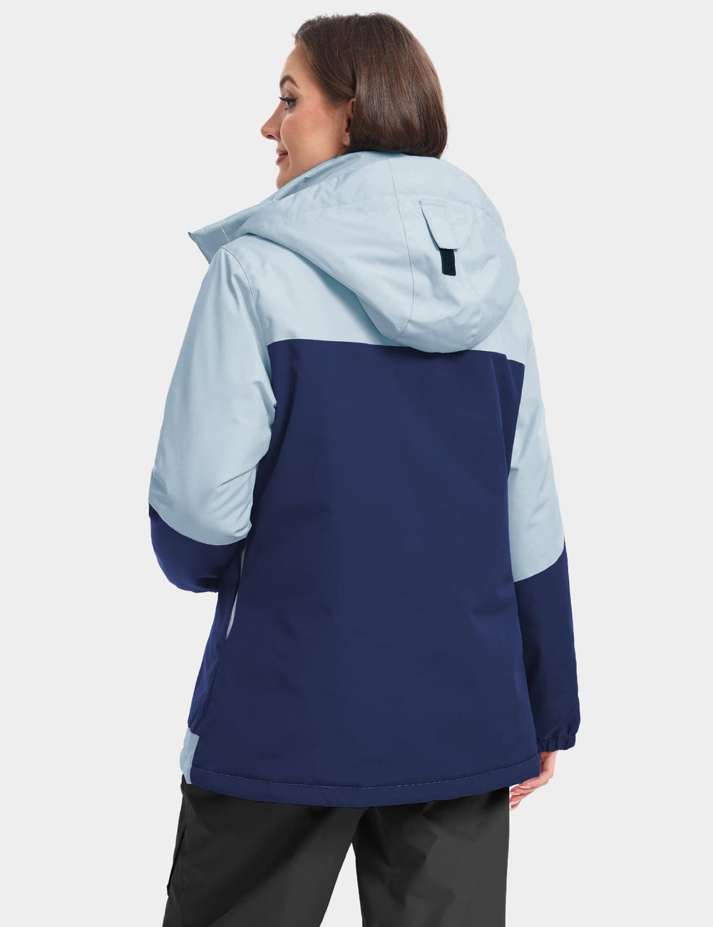 GEMYSE Women's Ski Jacket Waterproof Snow Jacket Windproof Warm Winter Coat Hooded Snowboarding Windbreaker