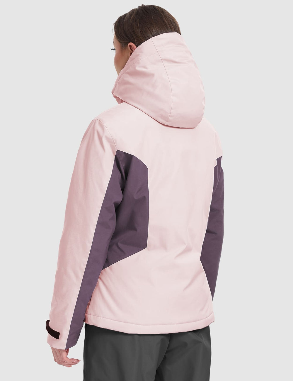 GEMYSE Women's Waterproof Winter Jacket Ski Snow Jacket Windproof Warm Rain Coat Insulated Sonwboard Hooded Jacket