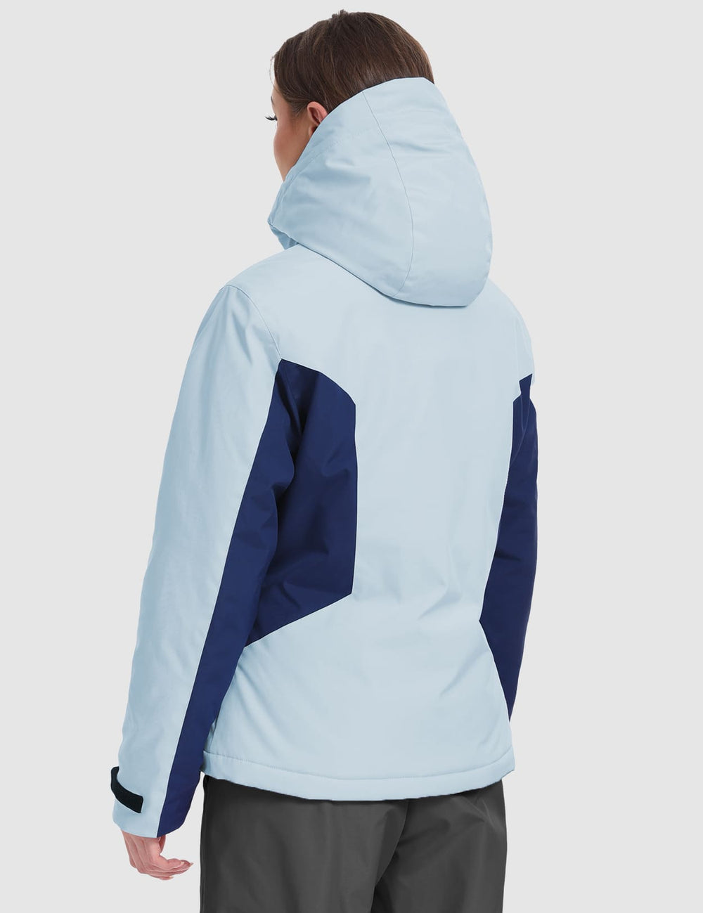 GEMYSE Women's Waterproof Winter Jacket Ski Snow Jacket Windproof Warm Rain Coat Insulated Sonwboard Hooded Jacket