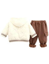 GEMYSE Toddler Clothes Sets 2-Piece: Coat + Pants Outfit for Baby Boys Girls, Fall Winter Toddler Girl Boy Clothing Set