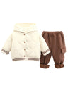 GEMYSE Toddler Clothes Sets 2-Piece: Coat + Pants Outfit for Baby Boys Girls, Fall Winter Toddler Girl Boy Clothing Set