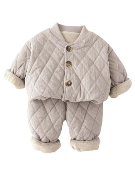 GEMYSE Toddler Clothes Sets 2-Piece: Coat + Pants Outfit for Baby Boys Girls, Fall Winter Toddler Girl Boy Clothing Set