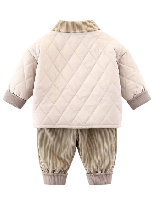 GEMYSE Toddler Clothes Sets 2-Piece: Coat + Pants Outfit for Baby Boys Girls, Fall Winter Toddler Girl Boy Clothing Set