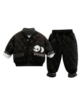 GEMYSE Toddler Clothes Sets 3-Piece : Coat + Sweatshirt + Pants Outfit for Baby Boys Girls, Winter Toddler Boy Clothing Set