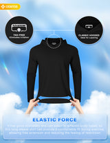 GEMYSE Sun Shirt UPF 50+ Men's Fishing Long Sleeve UV Protection Hoodie Hiking Rash Guard Athletic Running