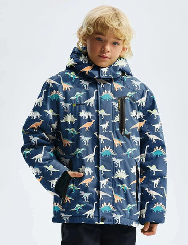 Boy's Waterproof Ski Snow Jacket - GEMYSE