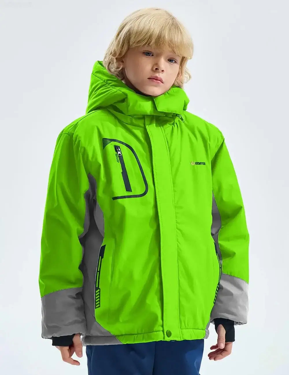 Durable ski jacket for boys