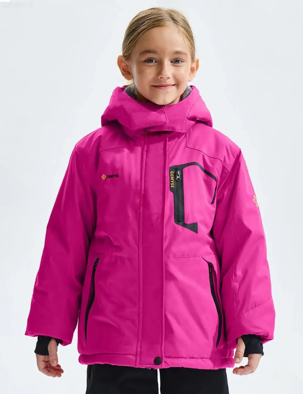 Gemyse Girl Insulated Snow Jacket – Raspberry Rose Red