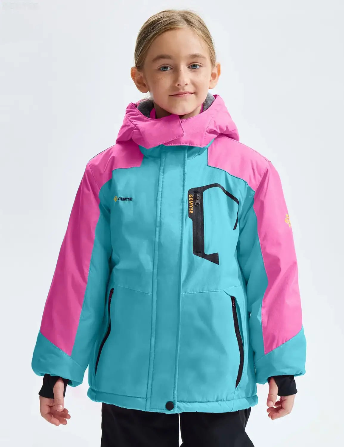 Gemyse Girl Insulated Snow Jacket – Sky Blue