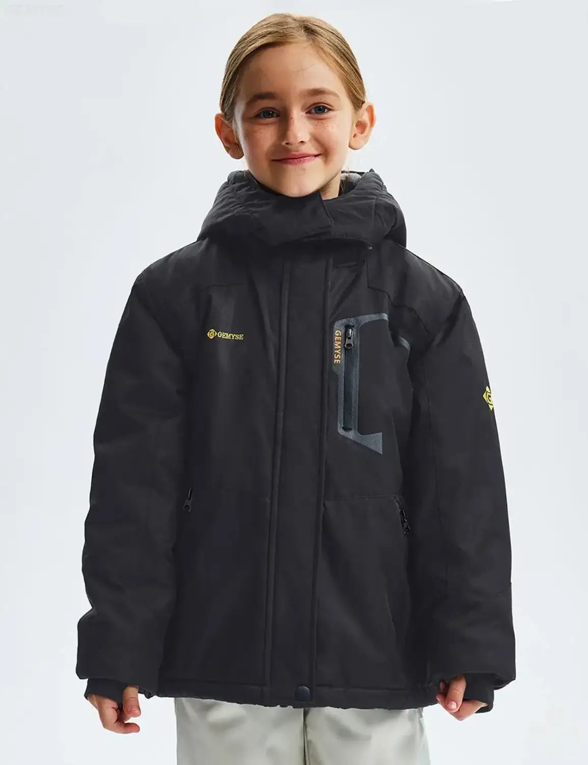 Gemyse Girl Winter Ski Jacket – Black Onyx