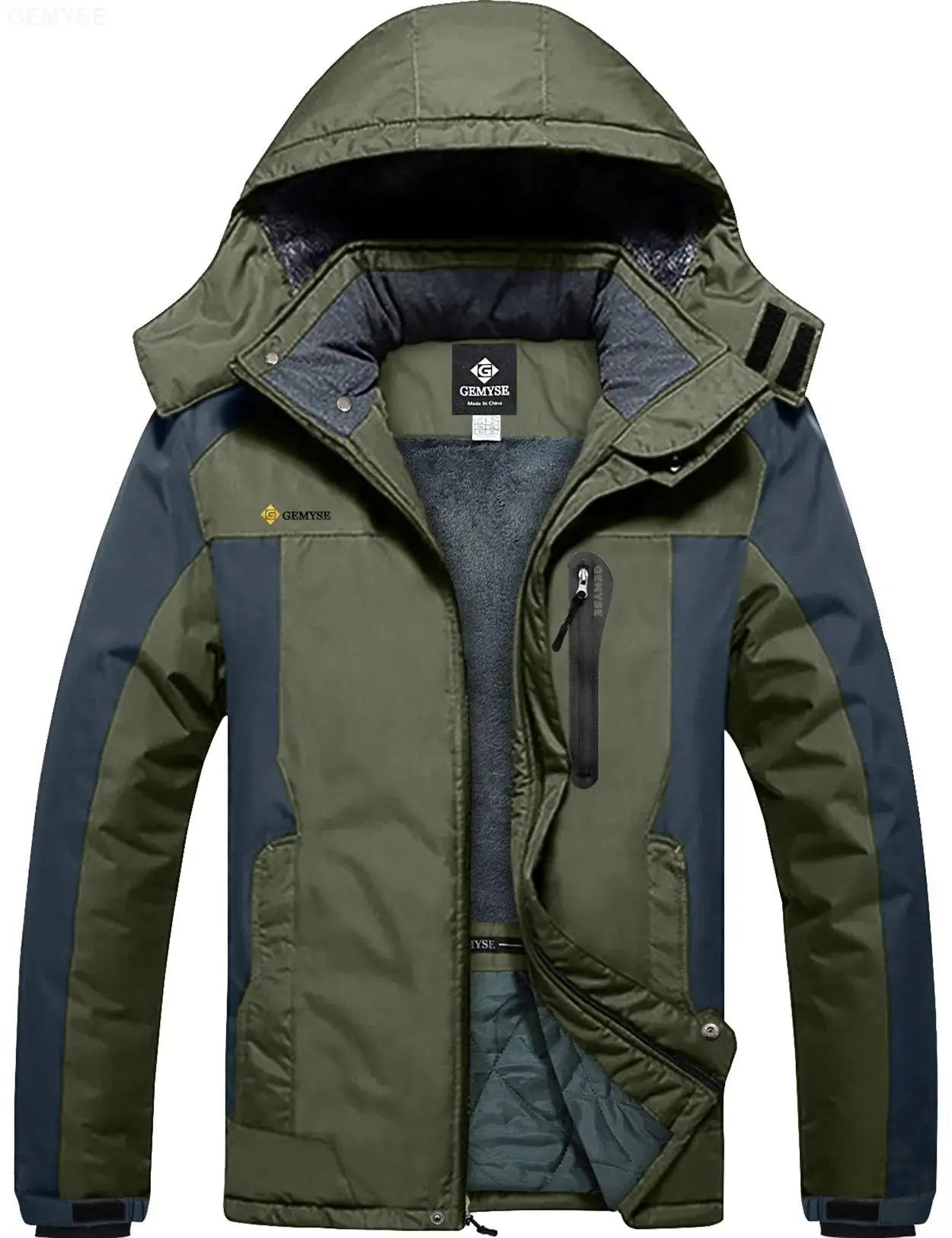 Army green winter jacket mens online