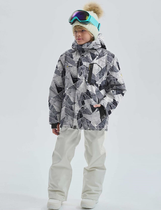 Jungen wasserdichte Skijacke