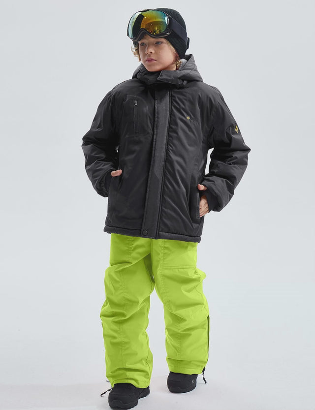 GEMYSE Jungen Outdoor Winter Skijacke