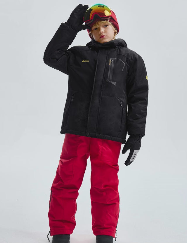 Jungen Fleece Ski Schneejacke