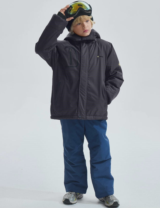 GEMYSE Jungen Outdoor Winter Skijacke