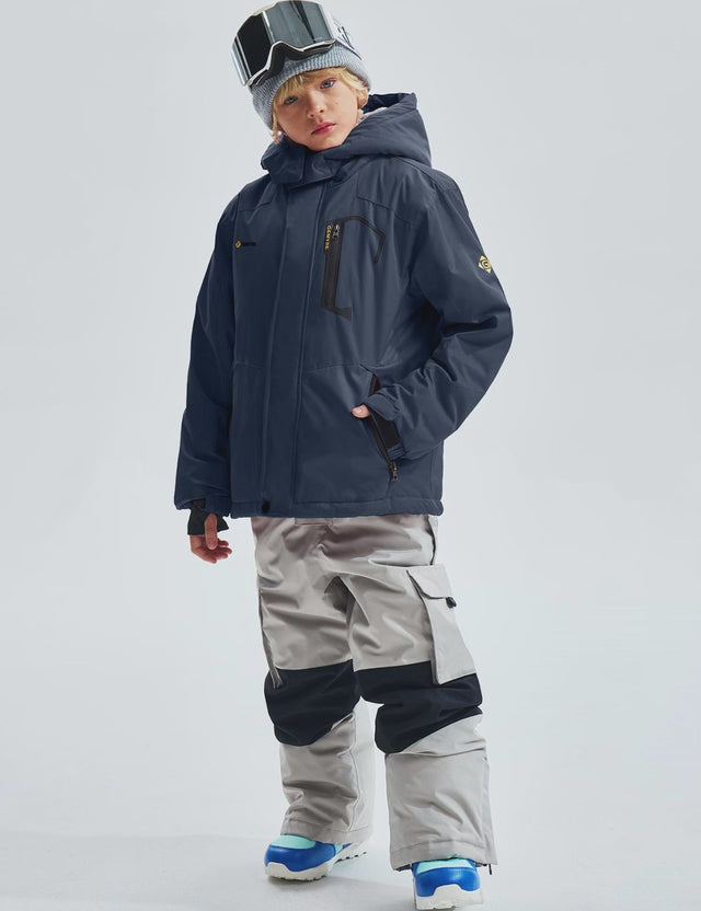 Fleece-Ski-Schneejacke für Jungen