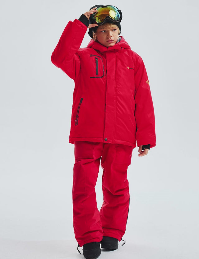 GEMYSE Jungen Outdoor Winter Skijacke