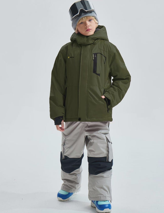 Fleece-Ski-Schneejacke für Jungen